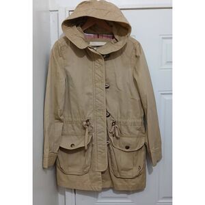Teenie weenie womens large tan military utility jacket DURABLE AND STRONG